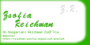zsofia reichman business card